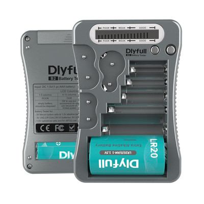 Universal Batterietester DLYFULL B2 LCD 18 Skalen 1,5V 3V