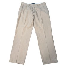 Polo Ralph Lauren Mens Khaki Chino Pants 100 Cotton Straight Leg Tan 36x32