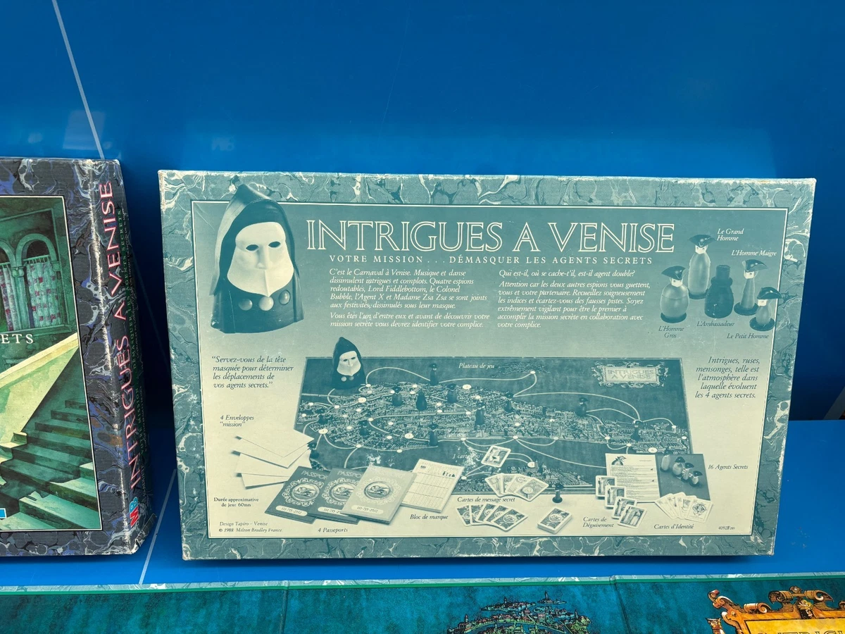Juego De Mesa Vintage Intrigas En Venecia MB Completo Multicolor Estrategia