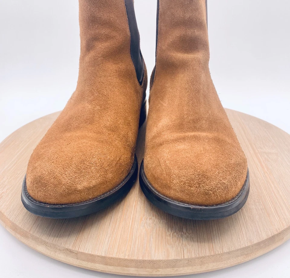 Thursday Boots Co Mujer 9.5 Marrón Gamuza Pull On Chelsea Tobillo Foto 3 de 4