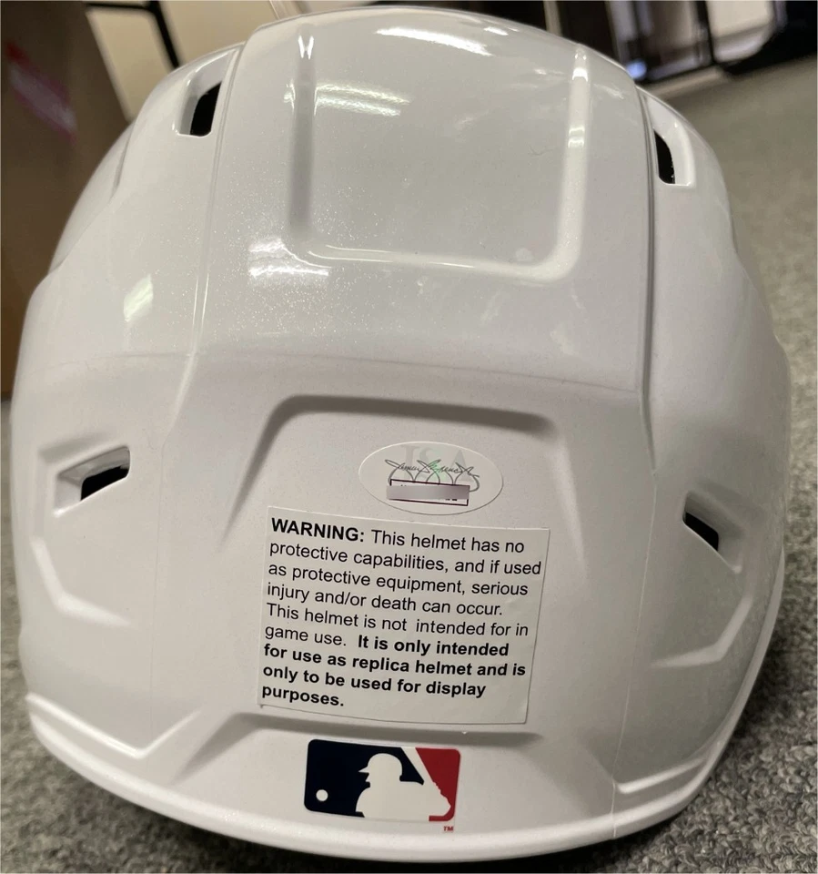 Dalton Rushing Signed Autographed White Helmet "MLB Debut 5/15/25" Dodgers JSA - Image 3 of 4