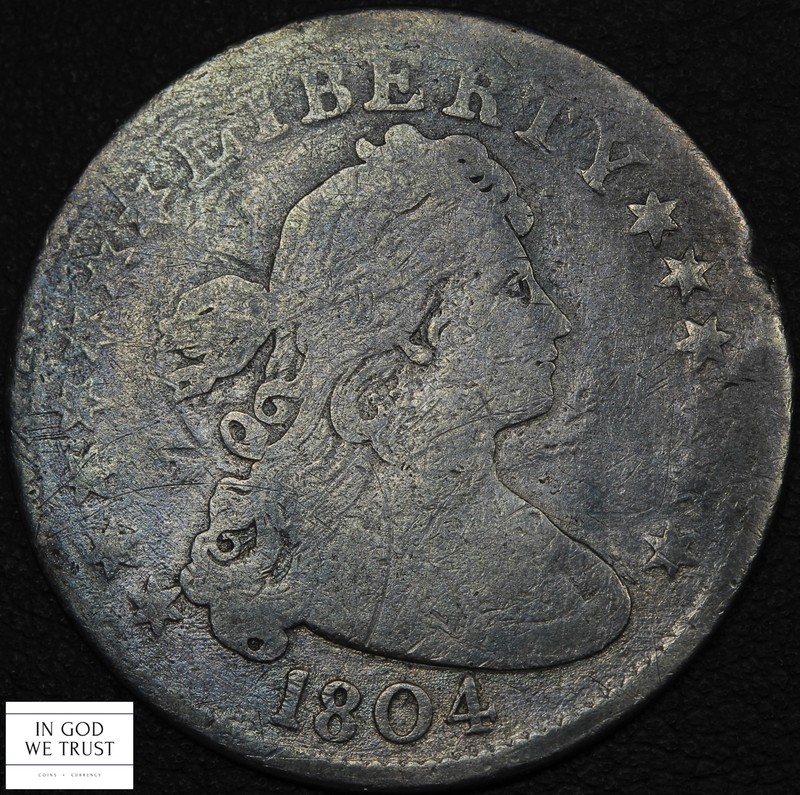 1804 Draped Bust Silver Quarter 25C (Popular Key Date!)