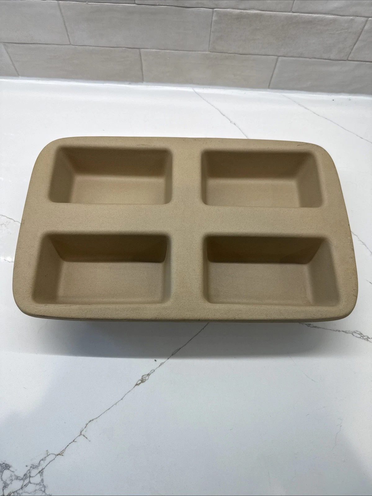Family Heritage Stoneware Classics Collection 4 Mini Loaf Pan Pampered Chef -USA