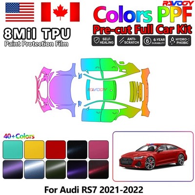 Color Precut PPF Paint Protection Film For Audi RS7 2021-2022