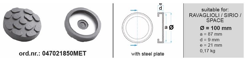 4x ✅Fits BOECK 046405772MET Rubber pad RAVAGLIOLI / SIRIO / SPACE Tw ⭐UK Seller⭐