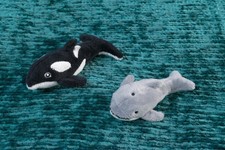 IKEA BLAVINGAD 2-piece Soft Toy Set (Orca/Kil...