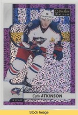 2017-18 O-Pee-Chee Platinum Violet Pixels Cam Atkinson #129 READ o1h