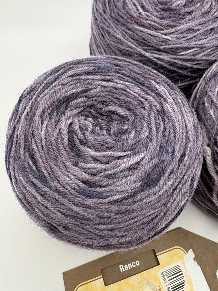 Lot of 2.9 RANCO ARAUCANIA YARN Caked 376 Yds 100g Each Purple 101 READ - Image 3 of 4