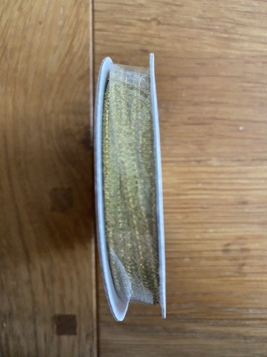 Three Kings Ribbon Gold 3mm Metallic 5m Reel