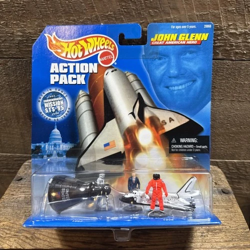 Hot Wheels Action Pack John Glenn Space Shuttle Discovery & Mercury Friendship 7