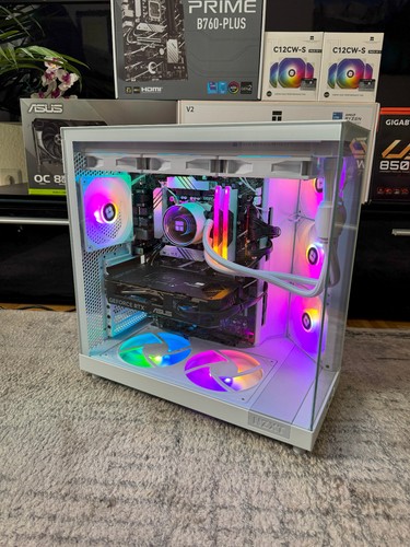White Gaming PC RTX 5060 Wasserkühlung 32GB RAM DDR5 - 2TB m.2 SSD - Neu - Bild 6 von 10