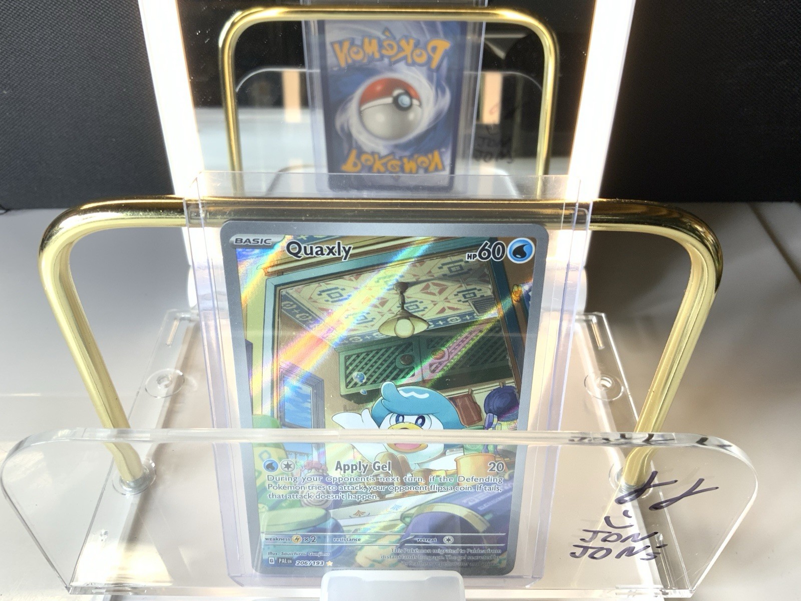 Pokémon TCG Quaxly Card 206/193 Sv02: Paldea Evolved NM Illustration Rare Holo