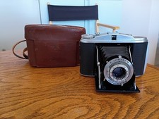 AGFA Isolette II Folding Bellowed Camera Compur-Rapid Lens With Case
