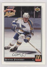 1992 McDonald's/Coca-Cola The Best of St Louis Blues Bernie Federko #14 HOF 1gx2