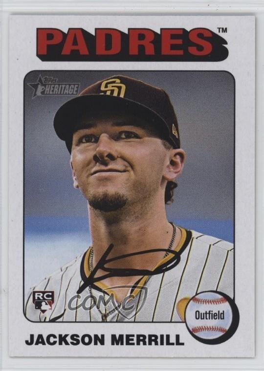 2024 Topps Heritage High Number White Border Jackson Merrill #689 vs3