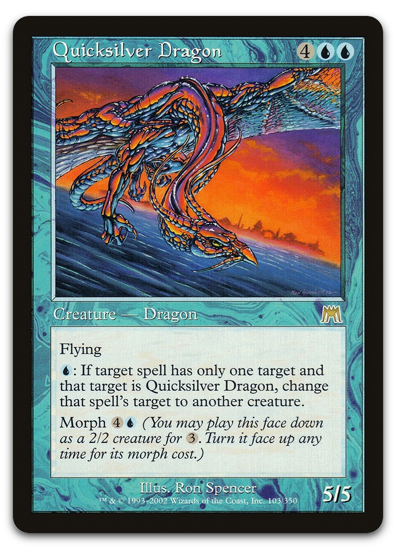 Quicksilver Dragon #103 (LP) Onslaught ONS Magic MTG