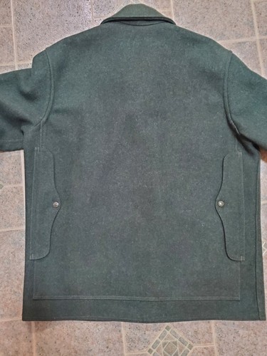 Vintage Filson Mackinaw Wool Cruiser Jacket Green Style 110 Size 44 USA Made - Bild 4 von 7