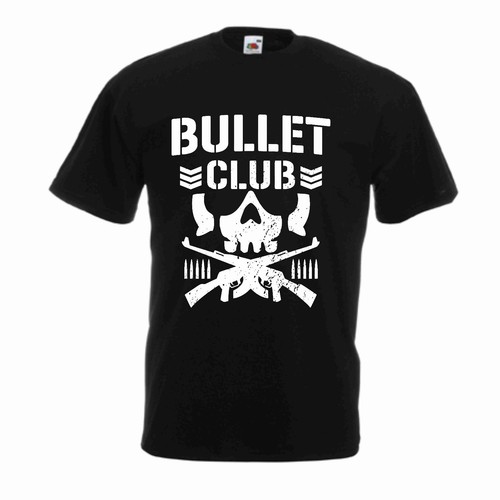 Nueva Camiseta Negra Pro-Lucha Bala Club Soldado de Huesos WWE Hombres Niños | eBay