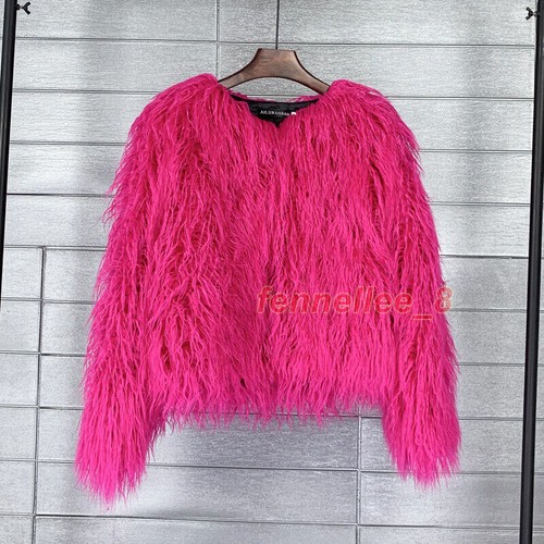 Women Shaggy Faux Fur Fleece Coat Winter Warm Jacket Cardigan Overcoat PLUS SIZE - Picture 9 of 70