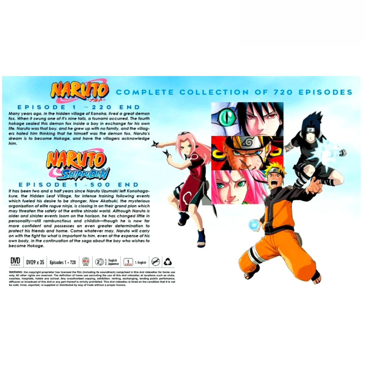 Dvd Box Naruto Shippuden Box 2 ( 4 Discos) Novo E Dublado