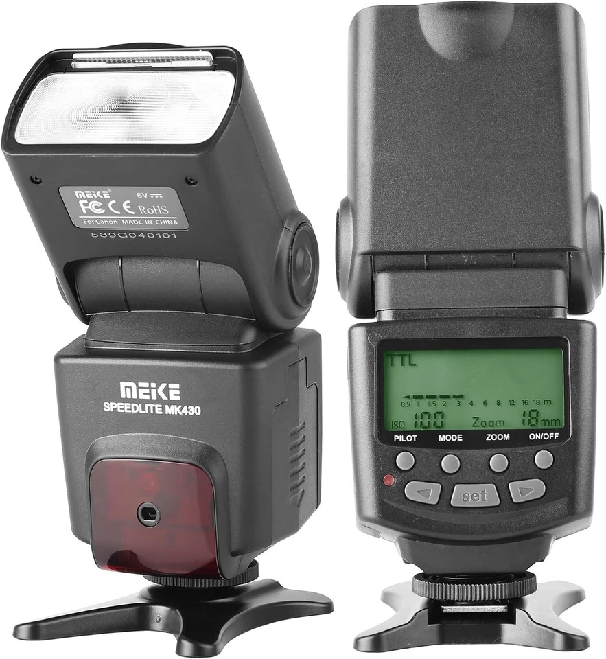 Meike MK430 TTL LCD Flash Speedlite Compatible with Canon DSLR Camera - Image 3 of 3