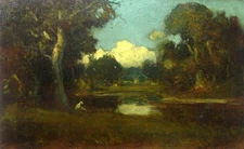 Oil painting Berkeley Oaks by William Keith nice impressionism landscape canvas