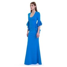 BLACK HALO EVE Cambria Gown in Cerulean Blue