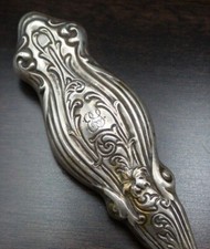 Beautiful Ornate Antique Victorian Sterling Silver Button Hook