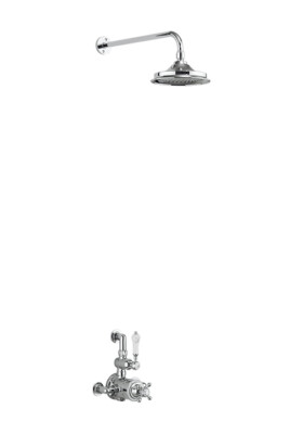 Burlington Avon Thermostat-Aufputzdusche, Einzelfunktion, fester Kopf