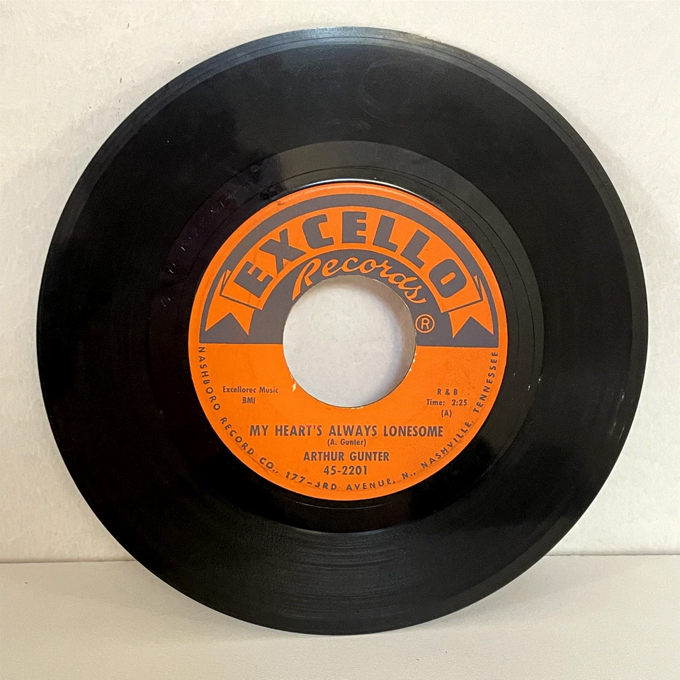 Arthur Gunter My Heart's Always Lonesome/I'm Fallin' Love's Got Me 7" Excello Foto 3 de 3