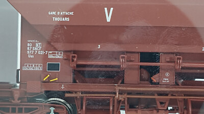 Wagon Trémie à Ballast HO - Mistral Réf 27-01-B001 - Type I VB 2 - Marron - Neuf