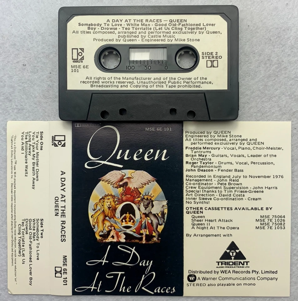 Queen – A Day At The Races, AUS Cassette - Image 3 of 4
