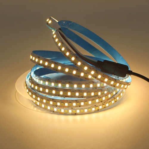 5m Double Color 2835 240Leds/m CW/WW Dual White CCT lamp DC 24V LED Strip Light - Picture 6 of 8