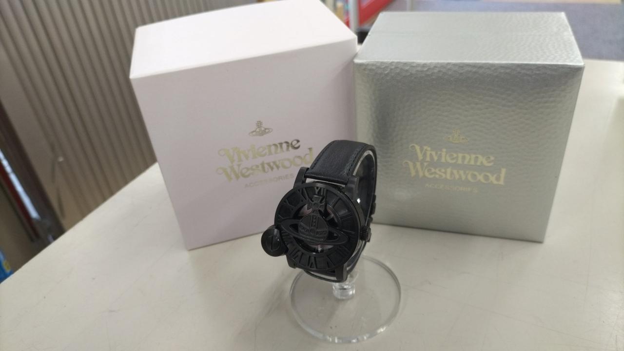 VIVIENNE WESTWOOD VW23E9-32 Analog Quartz Watch Black With Box Used