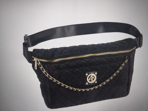 Alexis Bendel Quilted Belt-Bag/Purse with Chain (Black) - Picture 2 of 5