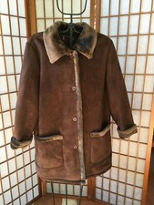 Giacca in montone da donna con ricami - usato vintage