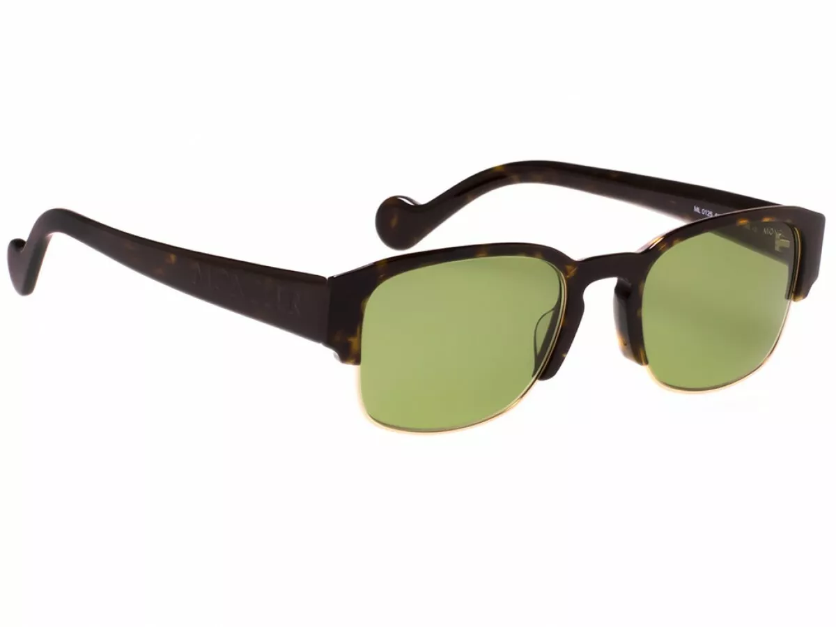 Moncler ML 0125 52N Tortoise Silver Plastic Sunglasses Frame 53-20 