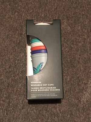 NEW Starbucks Summer 2020 Tropical Floral Reusable Hot Cups New 6 pK