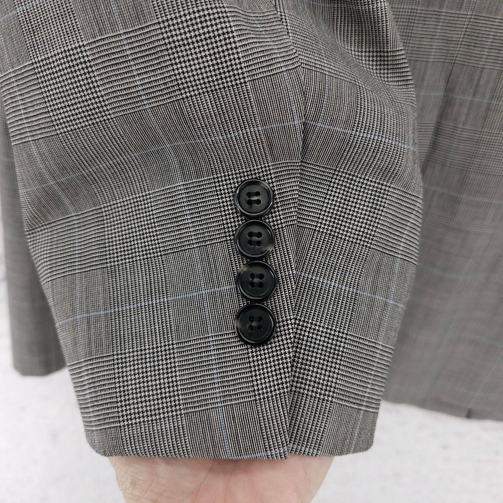 Brooks Brothers Madison BrooksCool Gray Check Plaid Houndstooth Blazer Size: 43R thumbnail 5