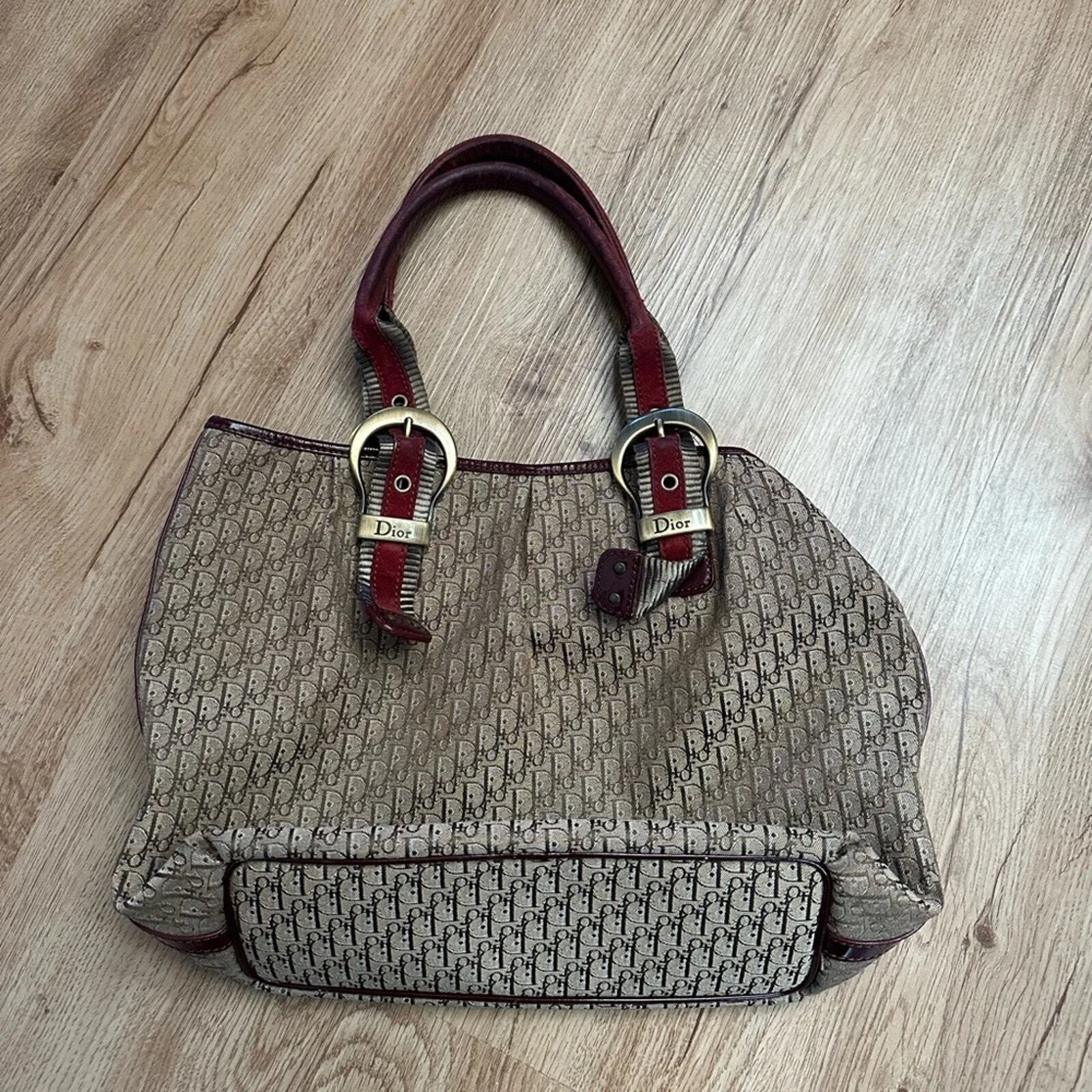 Sac bandoulière Christian Dior diorissimo vintage marron