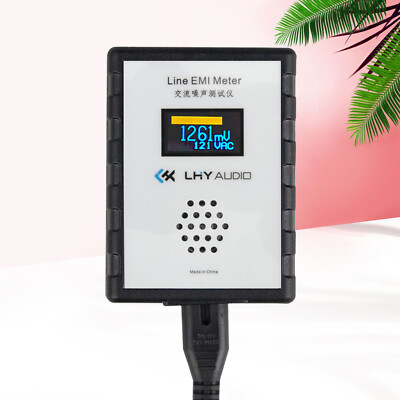 Line EMI Meter Mains Noise Tester Broadband Power Meter Ripple Analyzer OLED