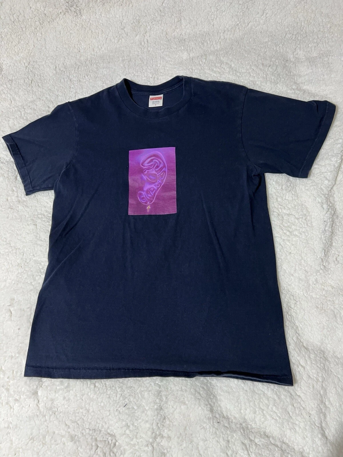 TEE SHIRT SUPREME EAR TAILLE S NOIR AUTHENTIQUE