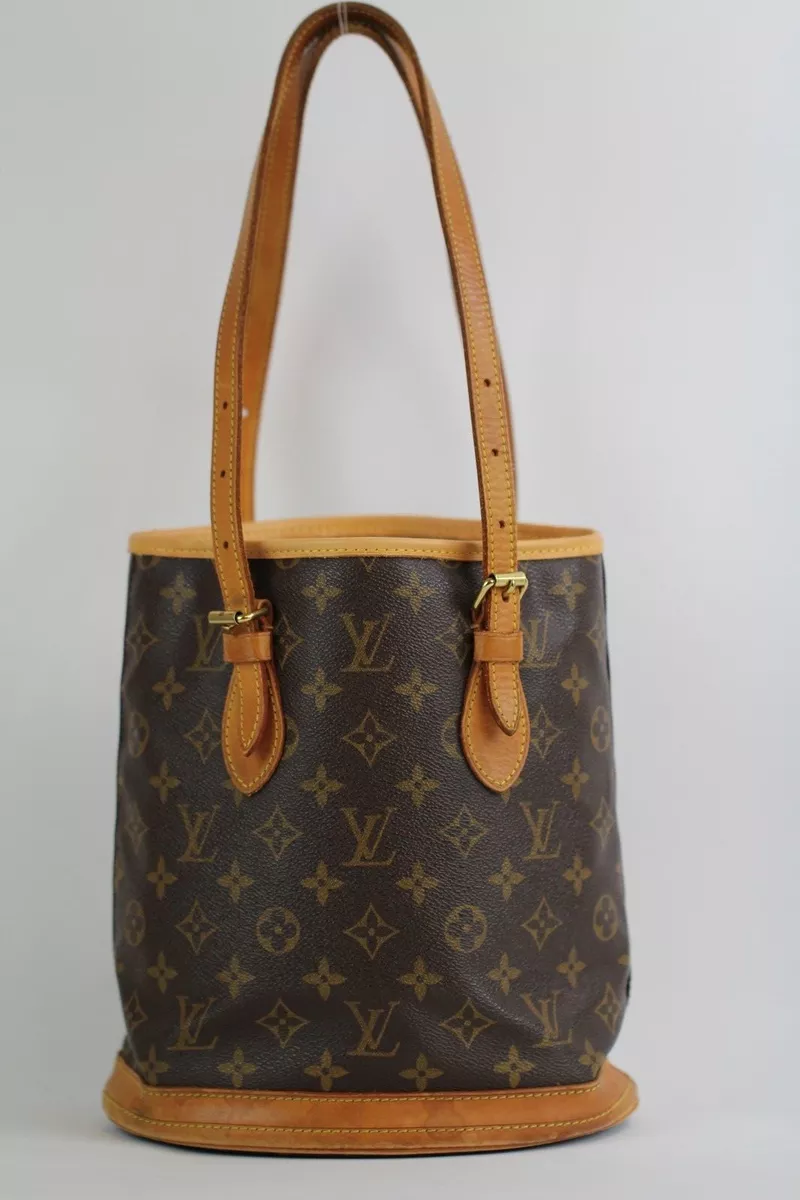 LOUIS VUITTON Bucket PM Monogram Canvas Shoulder Bag-US