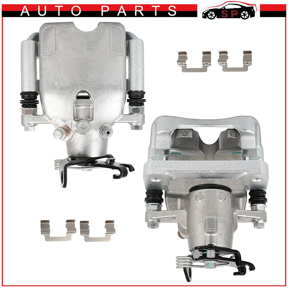 Pair Rear Disc Brake Calipers With Bracket For 2014 - 2018 Chevrolet Impala - Image 4 of 4