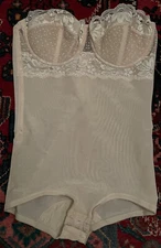 Vintage 60s Promise by Delores Poirette Shaper Bodysuit Boned Bustier Corset 36