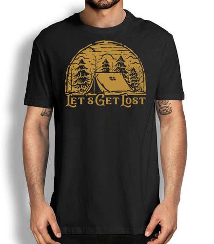 Let's Get Lost Camping T-shirt voyageur faune T-shirt graphique