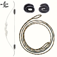 16 Strands Handmade Flemish Bowstring Replacement,Rabbit FurBow String Silencer