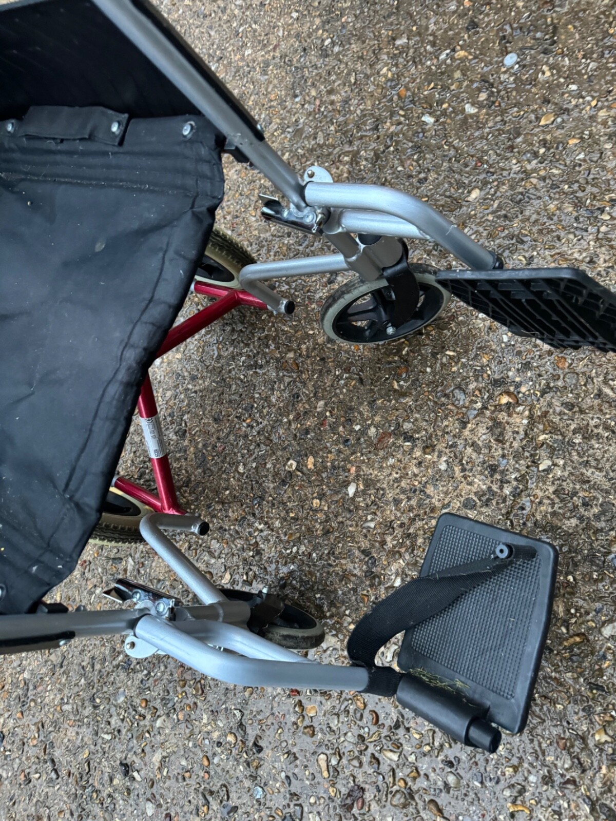 FOLDING TRAVEL WHEELCHAIR Transport Wheelchair eBay