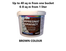 BROWN COULOR CONCRETE PAVING BRICKS EXTERNAL WALLS POLYMER PAINT