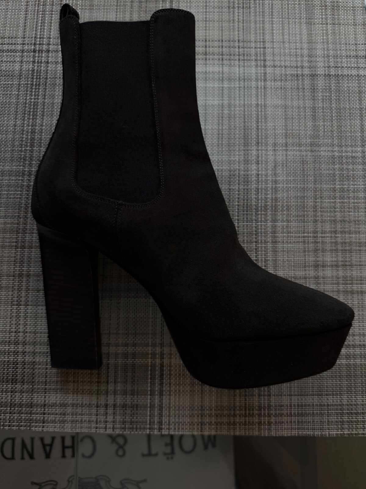 Stivaletti donna Saint Laurent Vika 95 Chelsea in camoscio marrone taglia 39 vendita al dettaglio $1K